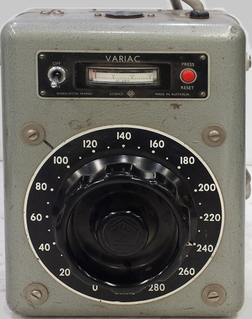 Warburton Franki Variac Autotransformer