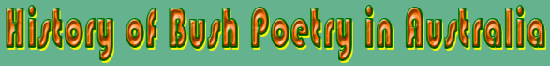 history of bush poetry in Australia